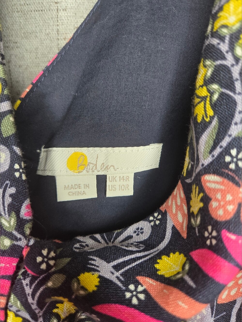 Boden Jemima Tropical Charm Wide-leg Jumpsuit (Size 10) - Picture 3 of 9